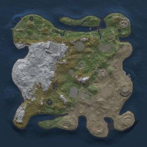 Thumbnail Rust Map: Procedural Map, Size: 3500, Seed: 901602, 18 Monuments