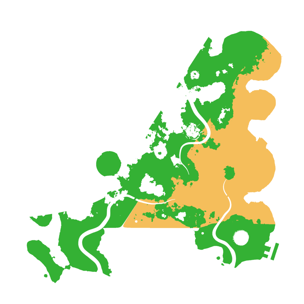 Biome Rust Map: Procedural Map, Size: 3500, Seed: 1429185200