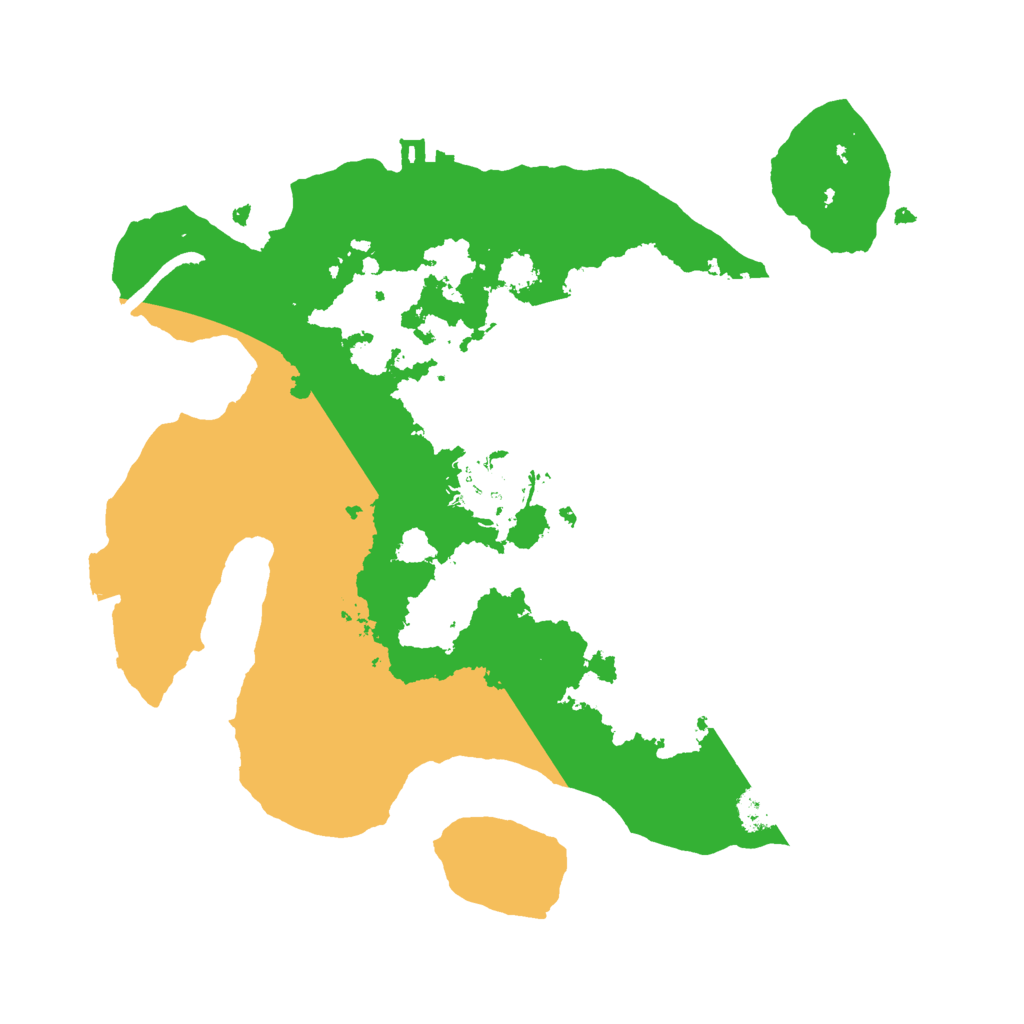Biome Rust Map: Procedural Map, Size: 2500, Seed: 1961539245