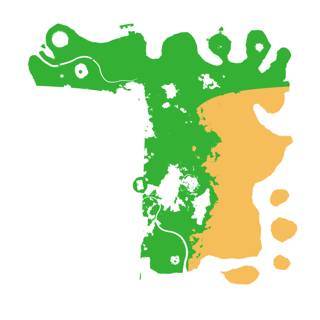 Biome Rust Map: Procedural Map, Size: 3500, Seed: 2624718