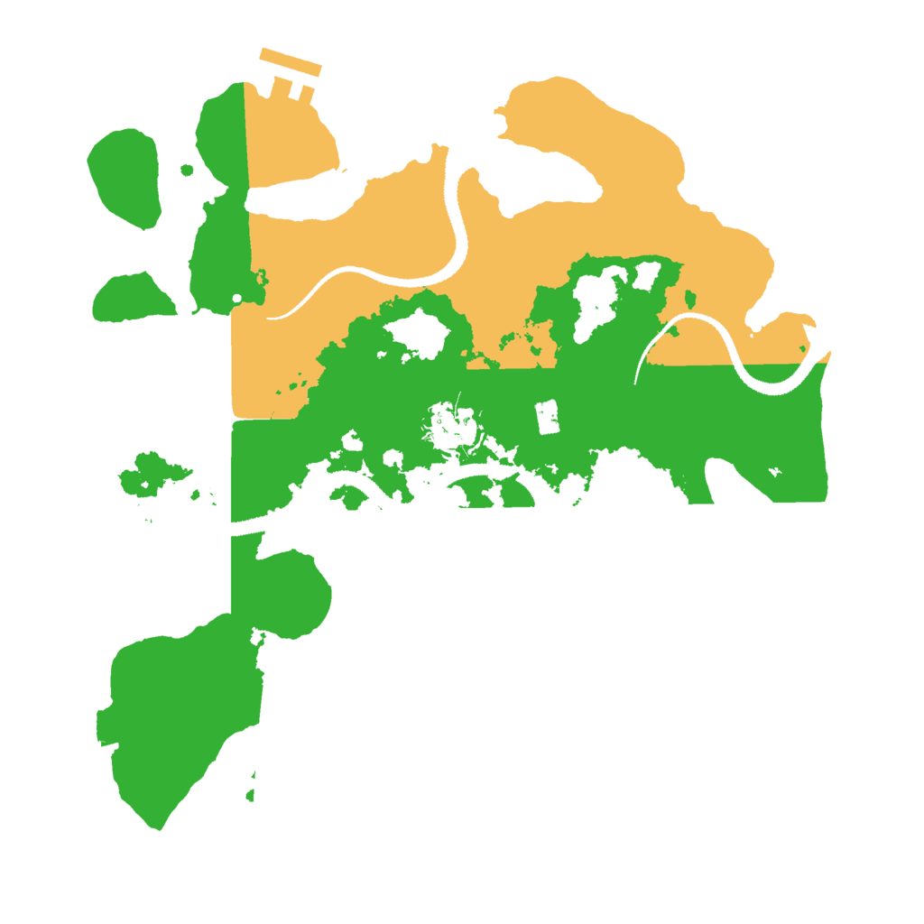 Biome Rust Map: Procedural Map, Size: 3000, Seed: 239167768