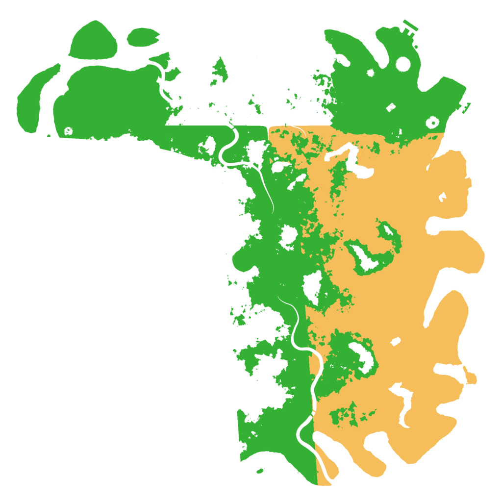 Biome Rust Map: Procedural Map, Size: 6000, Seed: 374209361