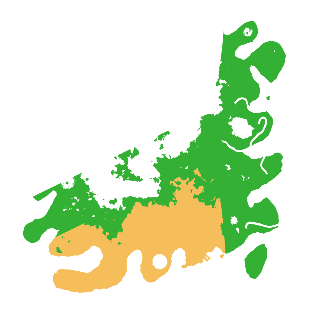 Biome Rust Map: Procedural Map, Size: 3700, Seed: 40034506