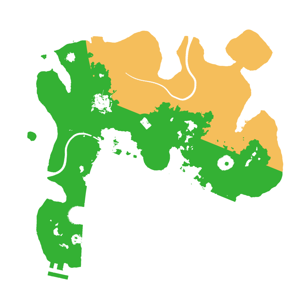 Biome Rust Map: Procedural Map, Size: 3000, Seed: 27390