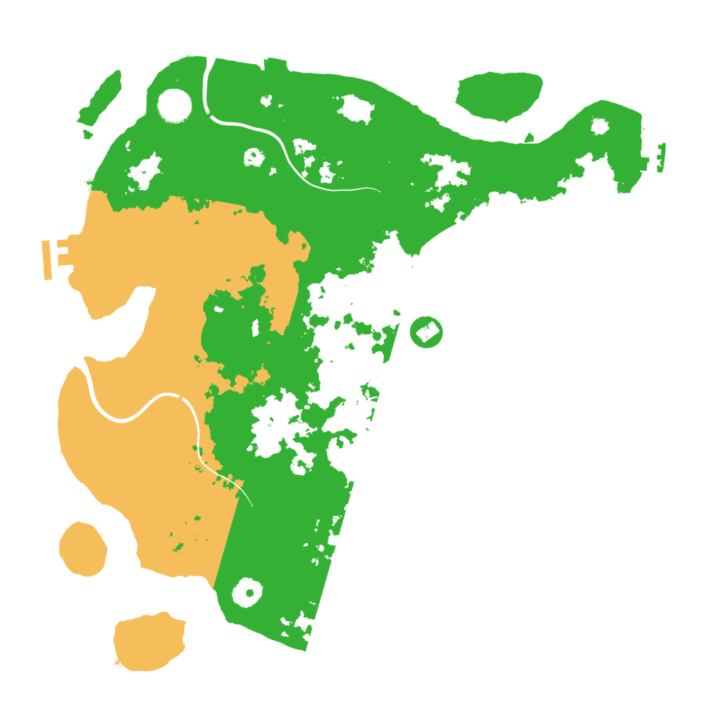 Biome Rust Map: Procedural Map, Size: 3650, Seed: 69648717