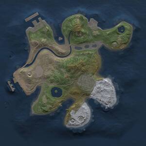 Thumbnail Rust Map: Procedural Map, Size: 2000, Seed: 590320751, 4 Monuments