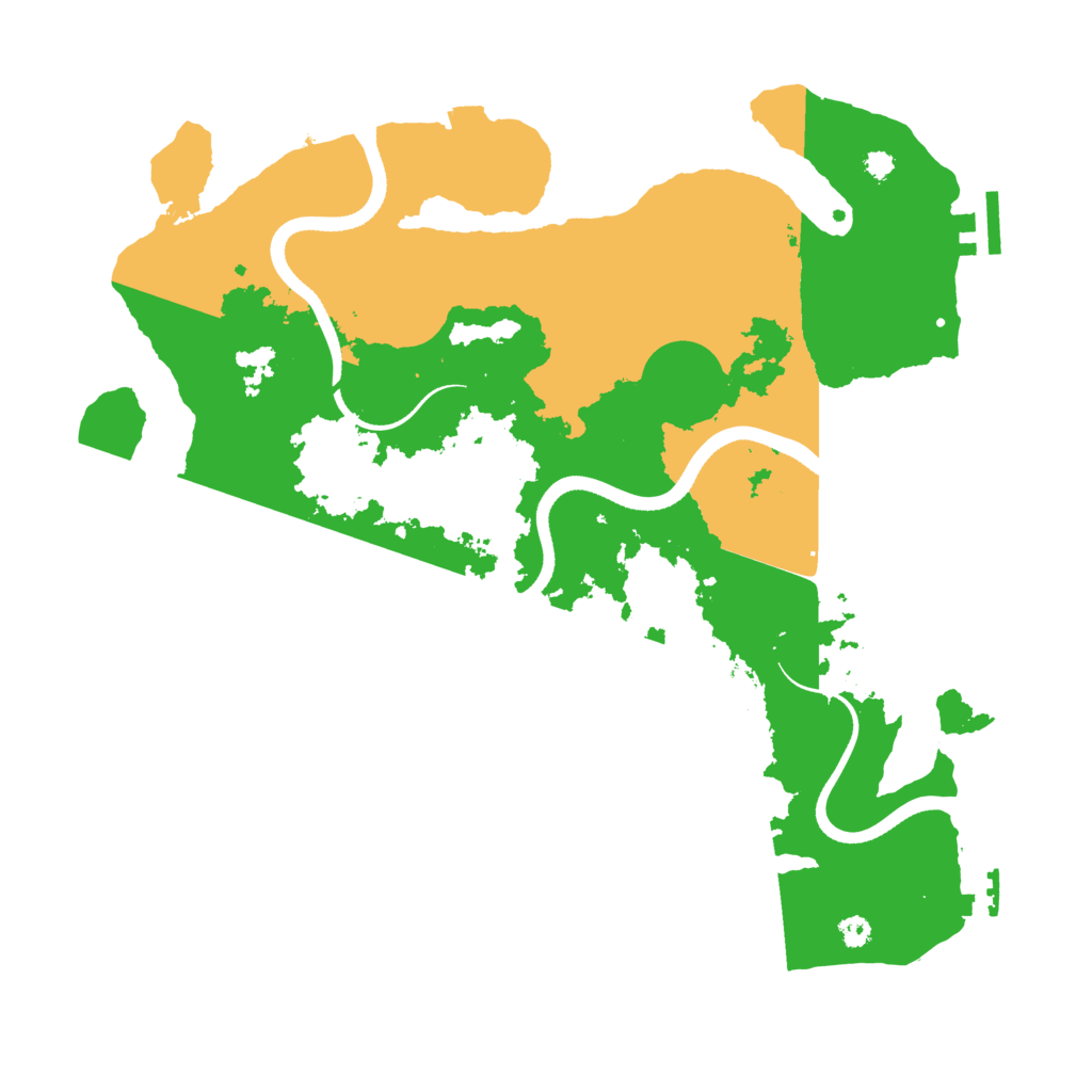 Biome Rust Map: Procedural Map, Size: 3500, Seed: 1401891443