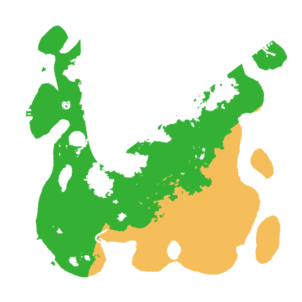 Biome Rust Map: Procedural Map, Size: 3500, Seed: 91150432