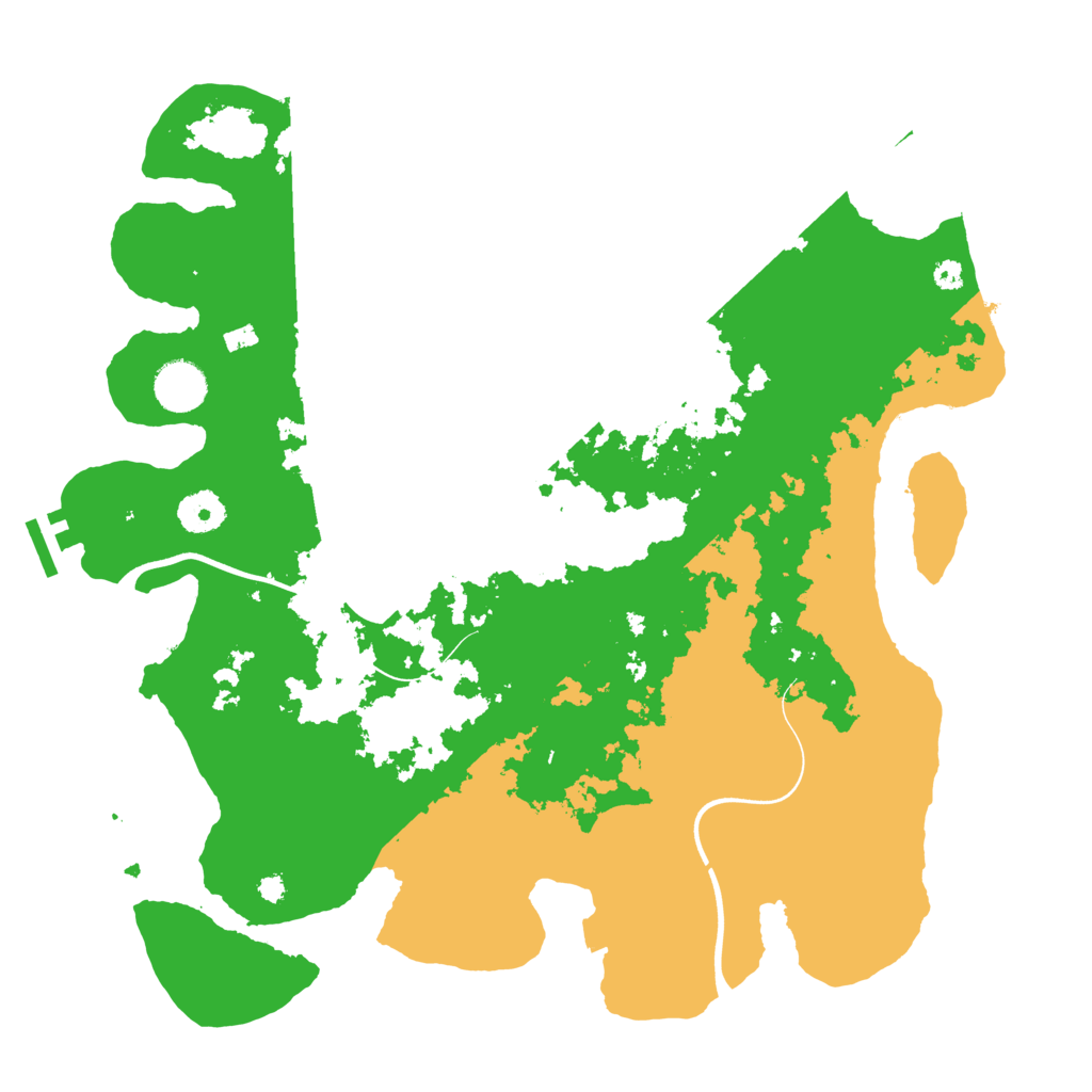 Biome Rust Map: Procedural Map, Size: 3700, Seed: 190092122