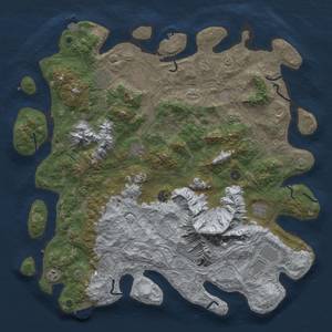 Thumbnail Rust Map: Procedural Map, Size: 5000, Seed: 59216, 19 Monuments