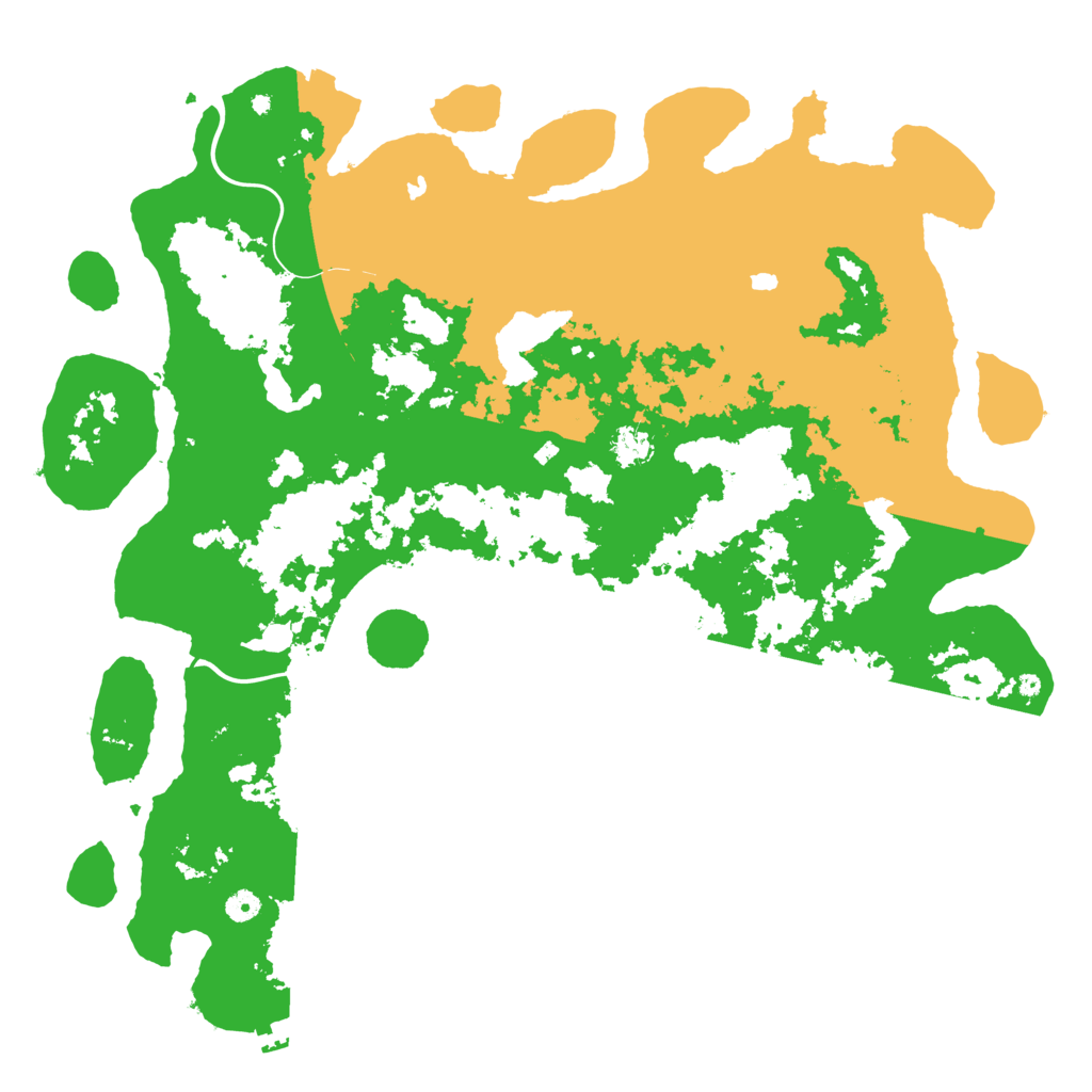 Biome Rust Map: Procedural Map, Size: 5000, Seed: 59216