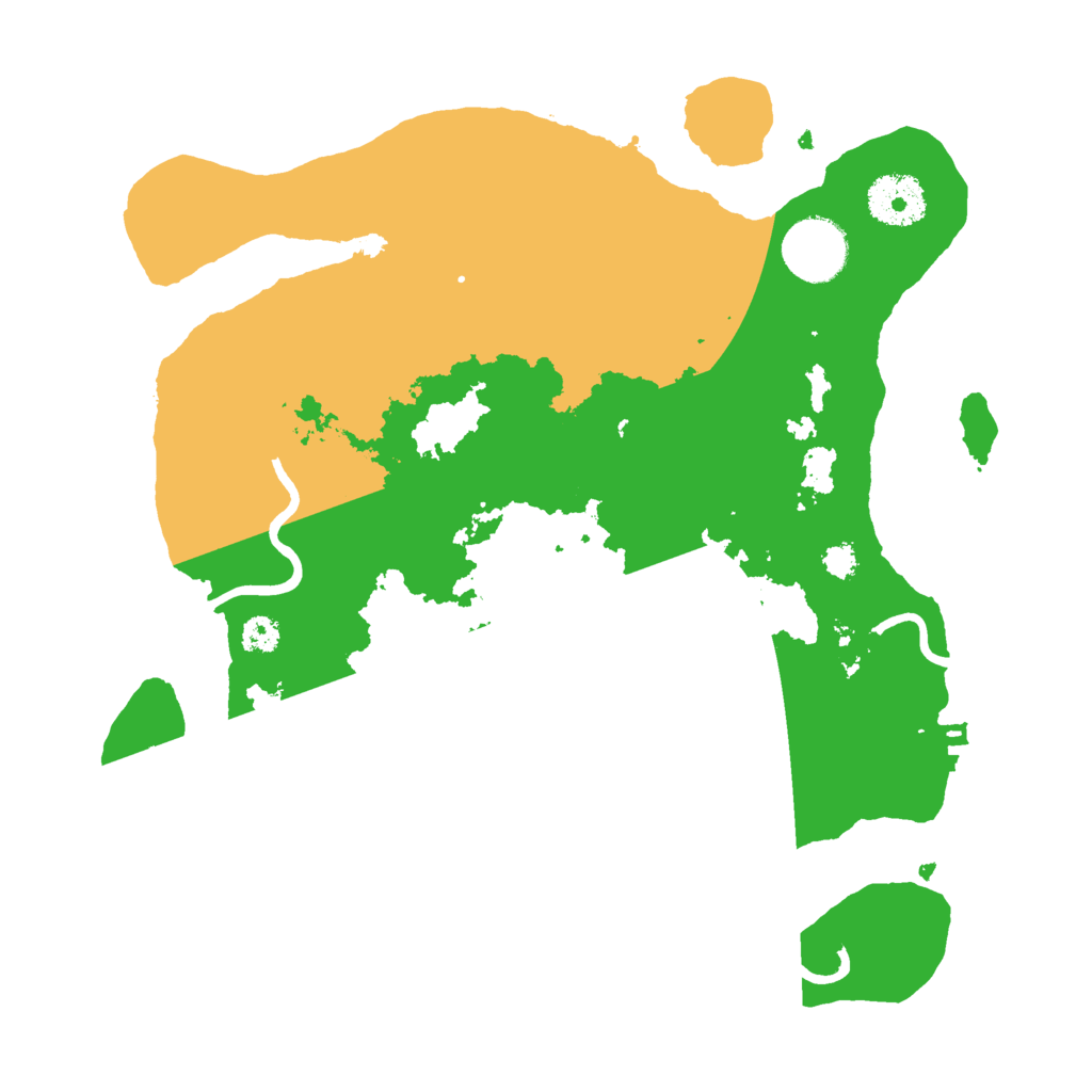 Biome Rust Map: Procedural Map, Size: 3000, Seed: 11205826