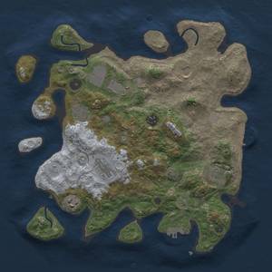 Thumbnail Rust Map: Procedural Map, Size: 3500, Seed: 540460803, 15 Monuments