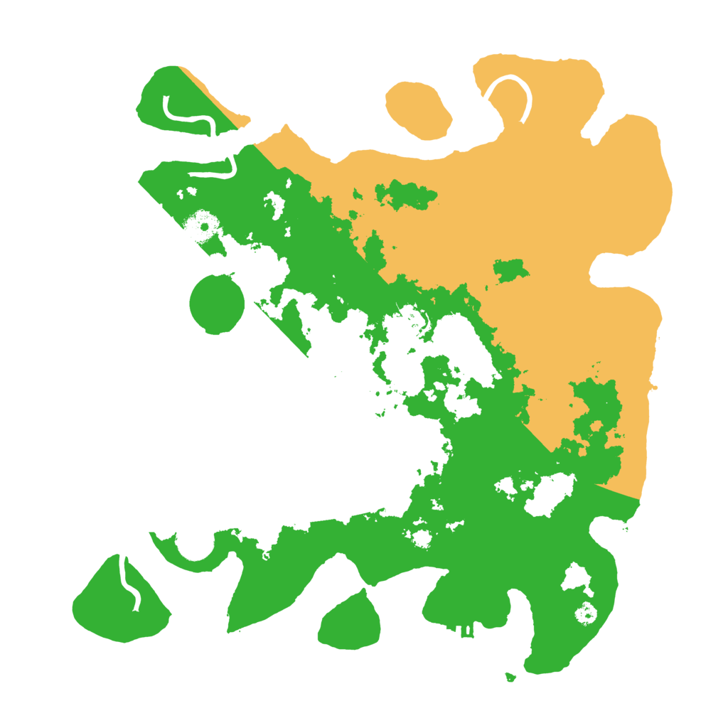 Biome Rust Map: Procedural Map, Size: 3500, Seed: 540460803