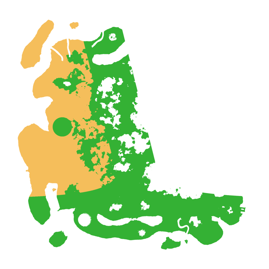 Biome Rust Map: Procedural Map, Size: 3700, Seed: 10623