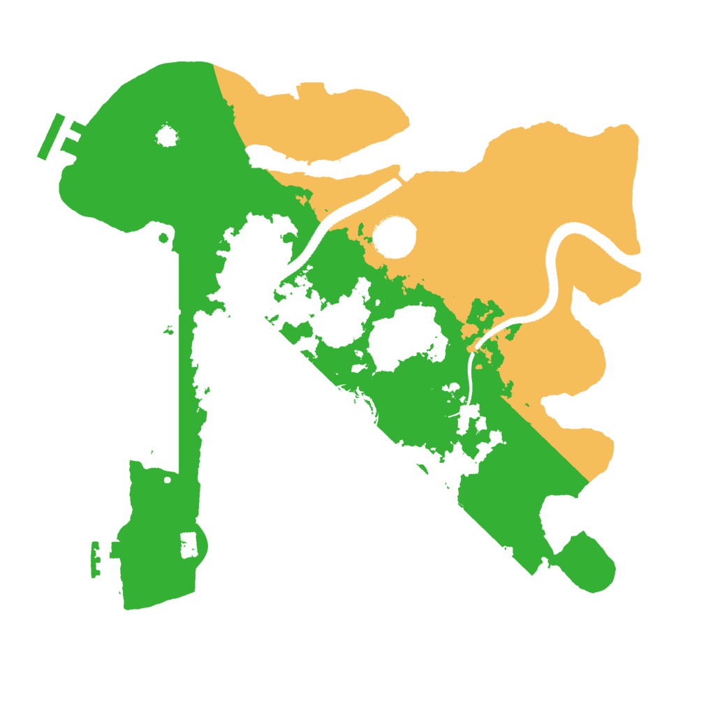 Biome Rust Map: Procedural Map, Size: 3000, Seed: 30590