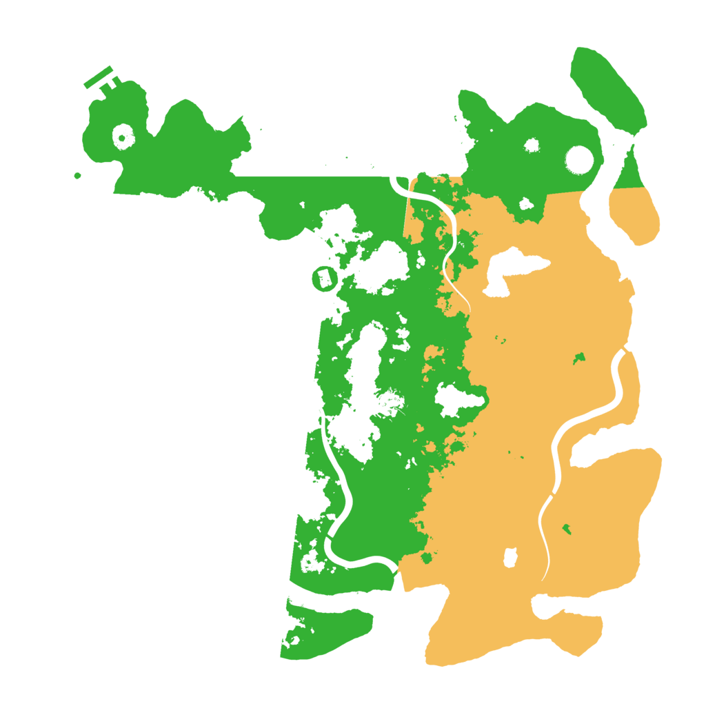 Biome Rust Map: Procedural Map, Size: 4400, Seed: 91945641