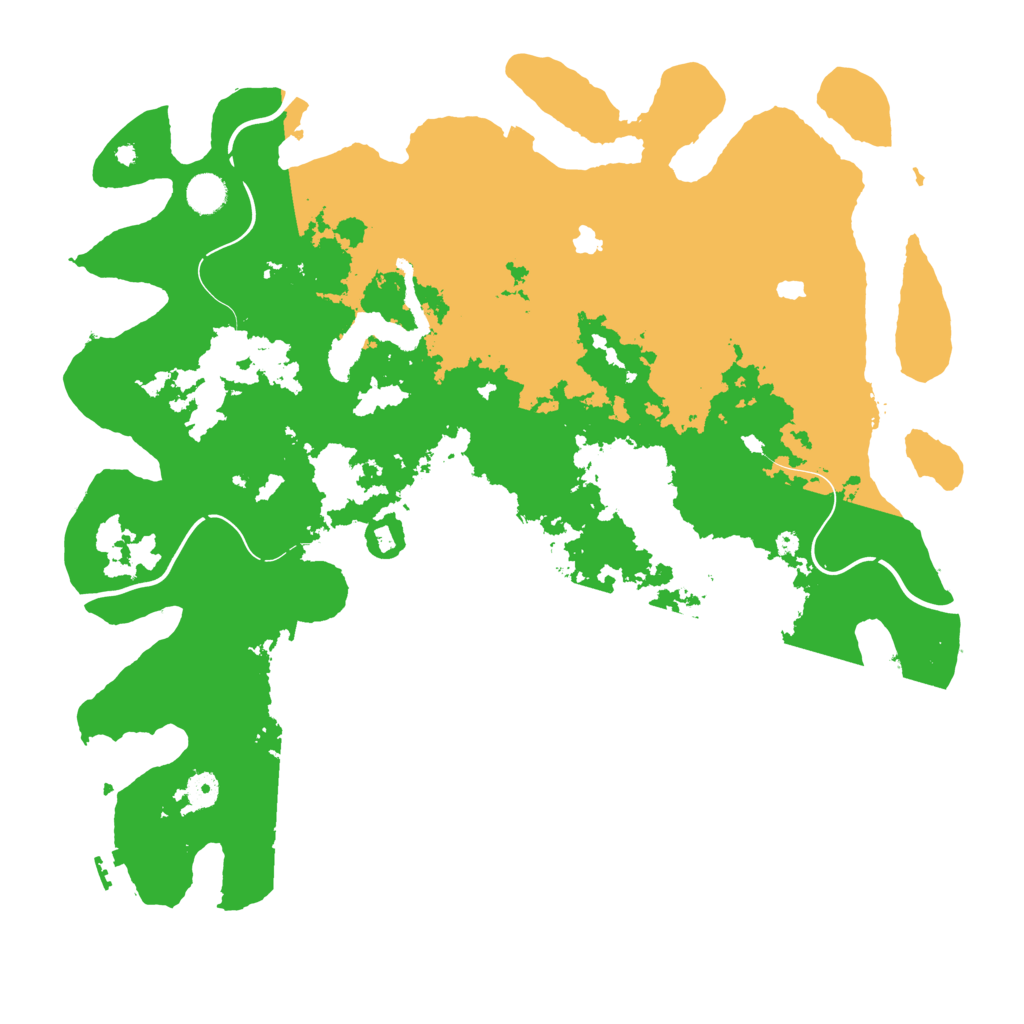 Biome Rust Map: Procedural Map, Size: 4500, Seed: 1240661905
