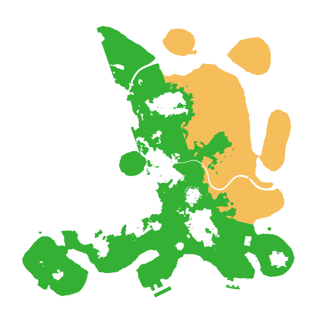 Biome Rust Map: Procedural Map, Size: 3500, Seed: 51229983