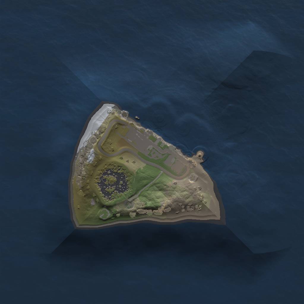 Rust Map: Procedural Map, Size: 1000, Seed: 4137285, 4 Monuments