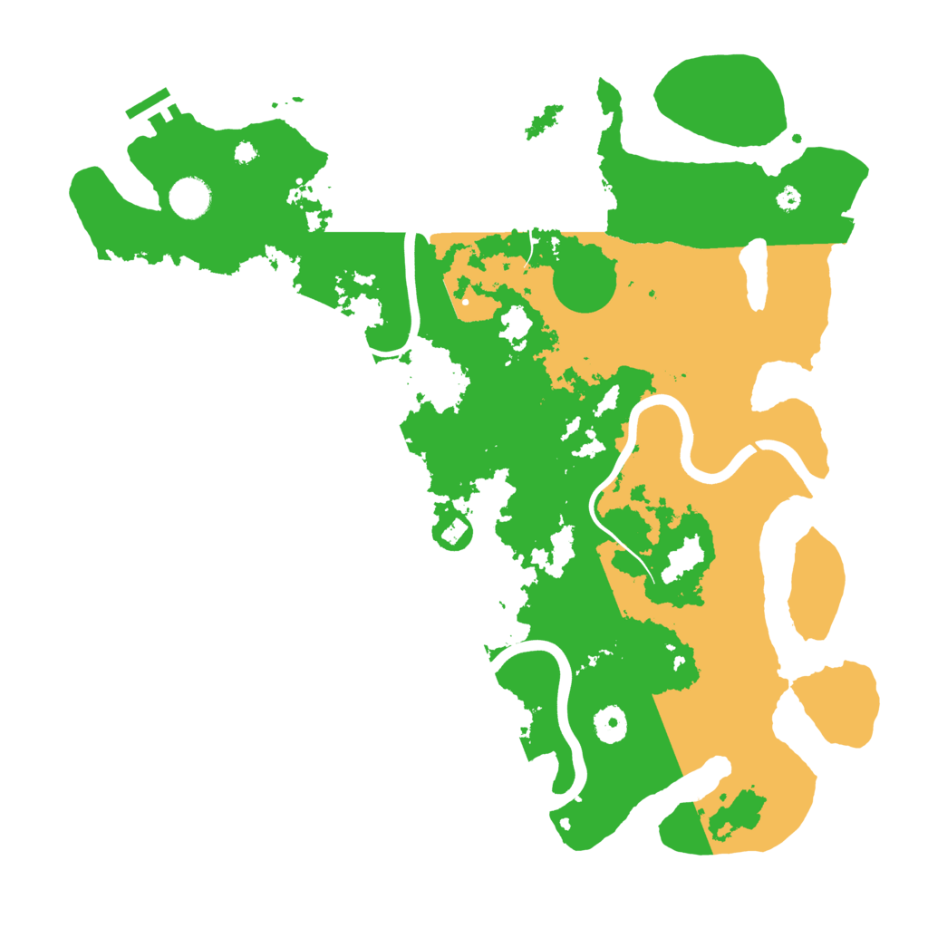 Biome Rust Map: Procedural Map, Size: 3950, Seed: 15457645