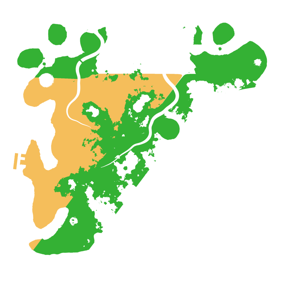 Biome Rust Map: Procedural Map, Size: 3700, Seed: 79198901