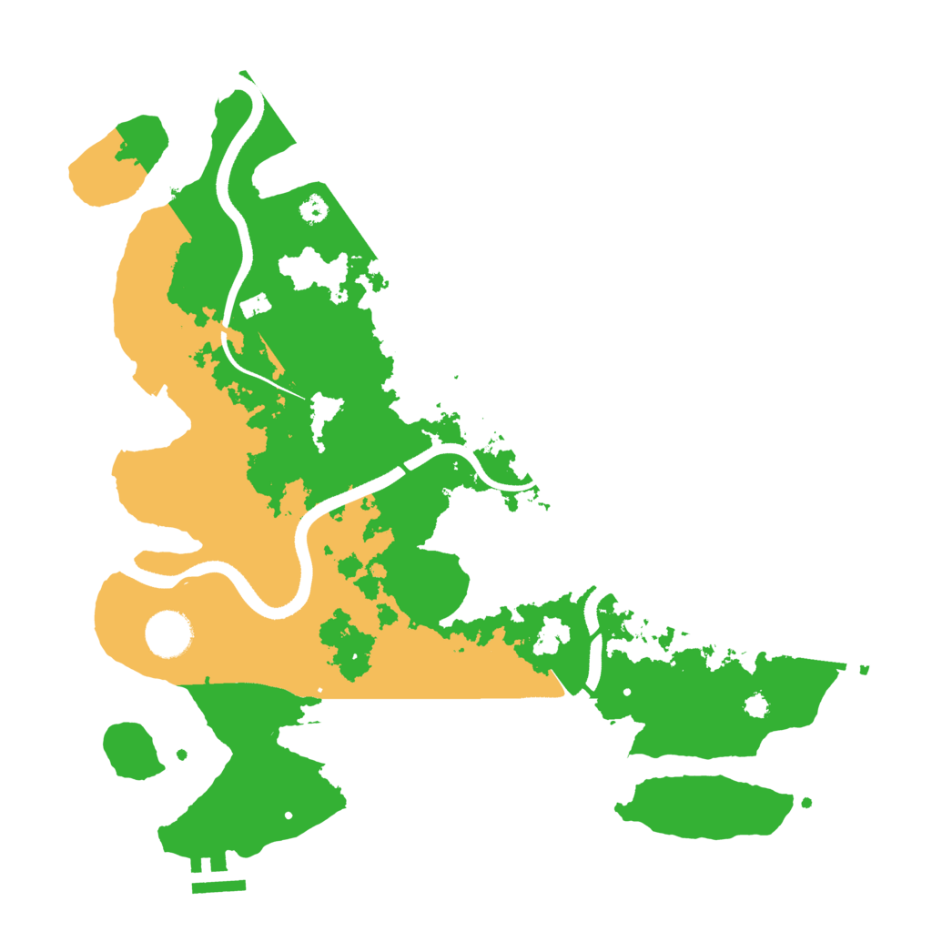 Biome Rust Map: Procedural Map, Size: 3500, Seed: 10641801