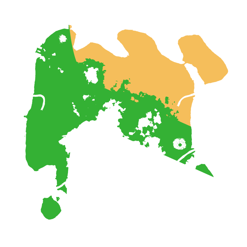 Biome Rust Map: Procedural Map, Size: 3000, Seed: 17424