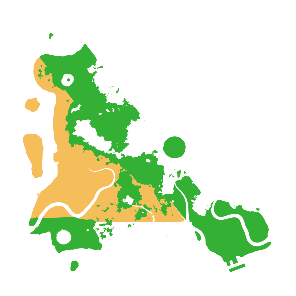 Biome Rust Map: Procedural Map, Size: 3600, Seed: 95235522