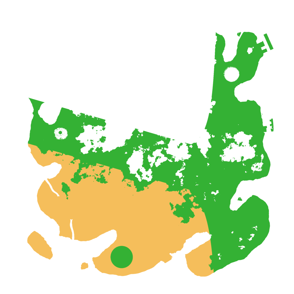 Biome Rust Map: Procedural Map, Size: 3500, Seed: 86874354