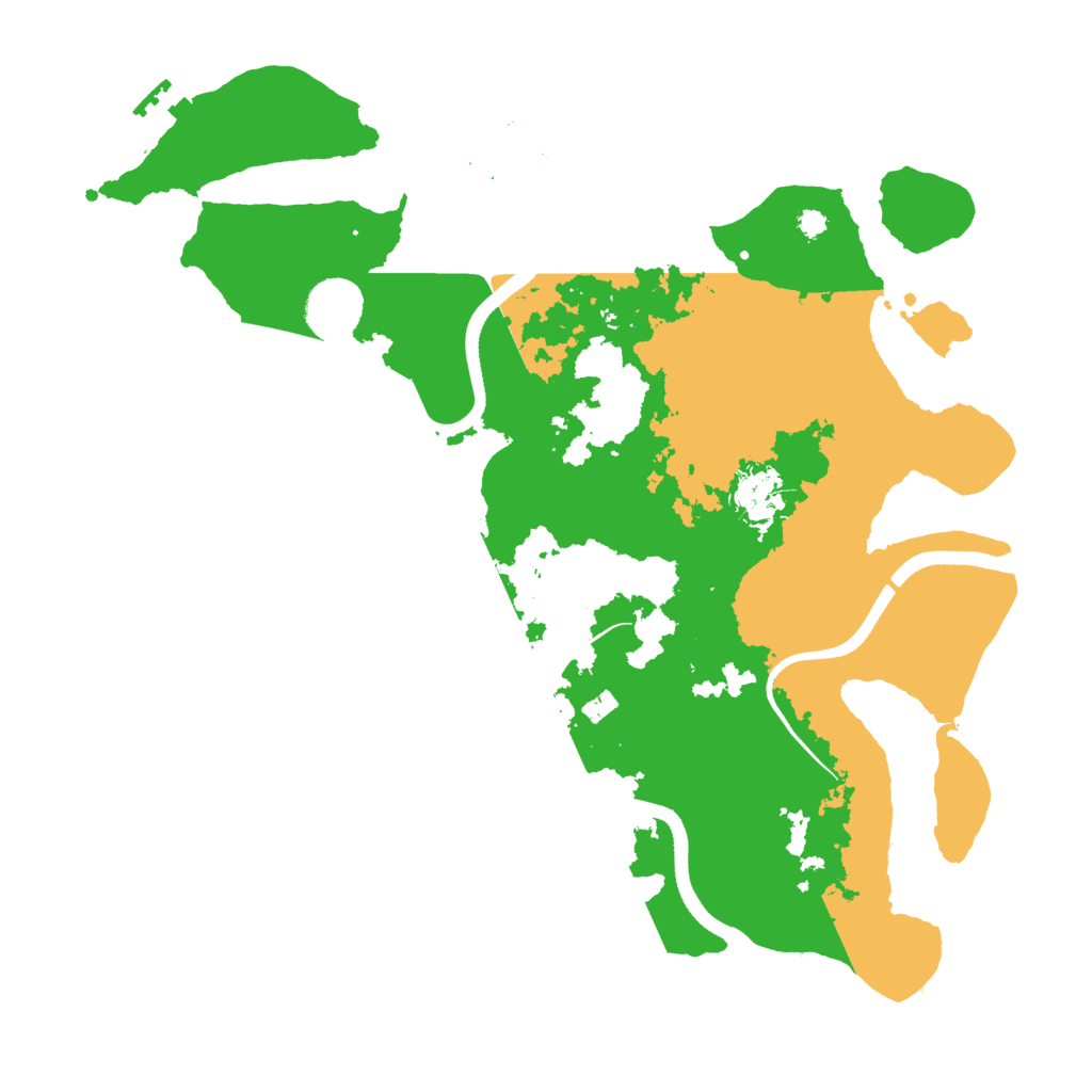 Biome Rust Map: Procedural Map, Size: 3500, Seed: 362154456