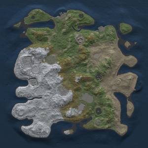 Thumbnail Rust Map: Procedural Map, Size: 3500, Seed: 362154456, 15 Monuments