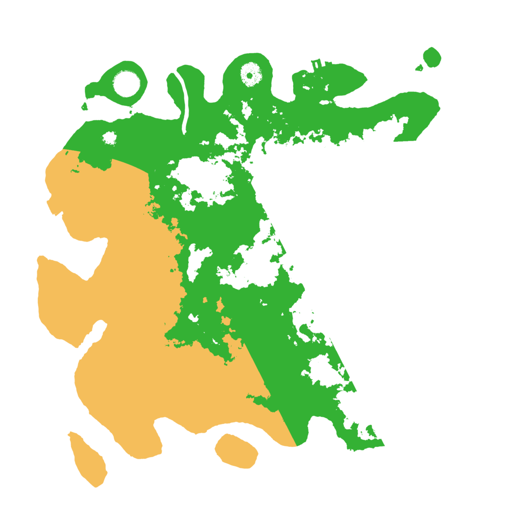 Biome Rust Map: Procedural Map, Size: 3500, Seed: 43928491