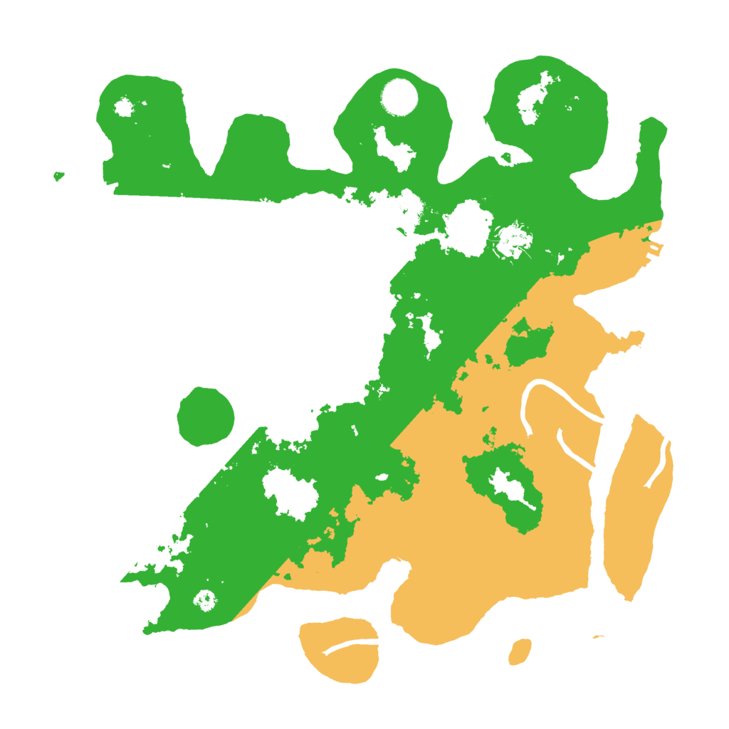 Biome Rust Map: Procedural Map, Size: 3500, Seed: 19632504