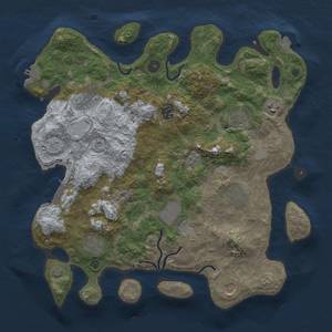 Thumbnail Rust Map: Procedural Map, Size: 3850, Seed: 3486489, 17 Monuments