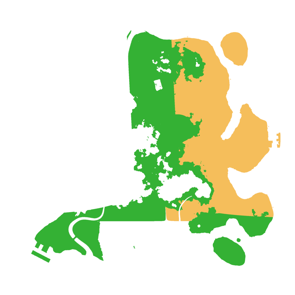 Biome Rust Map: Procedural Map, Size: 3000, Seed: 21439