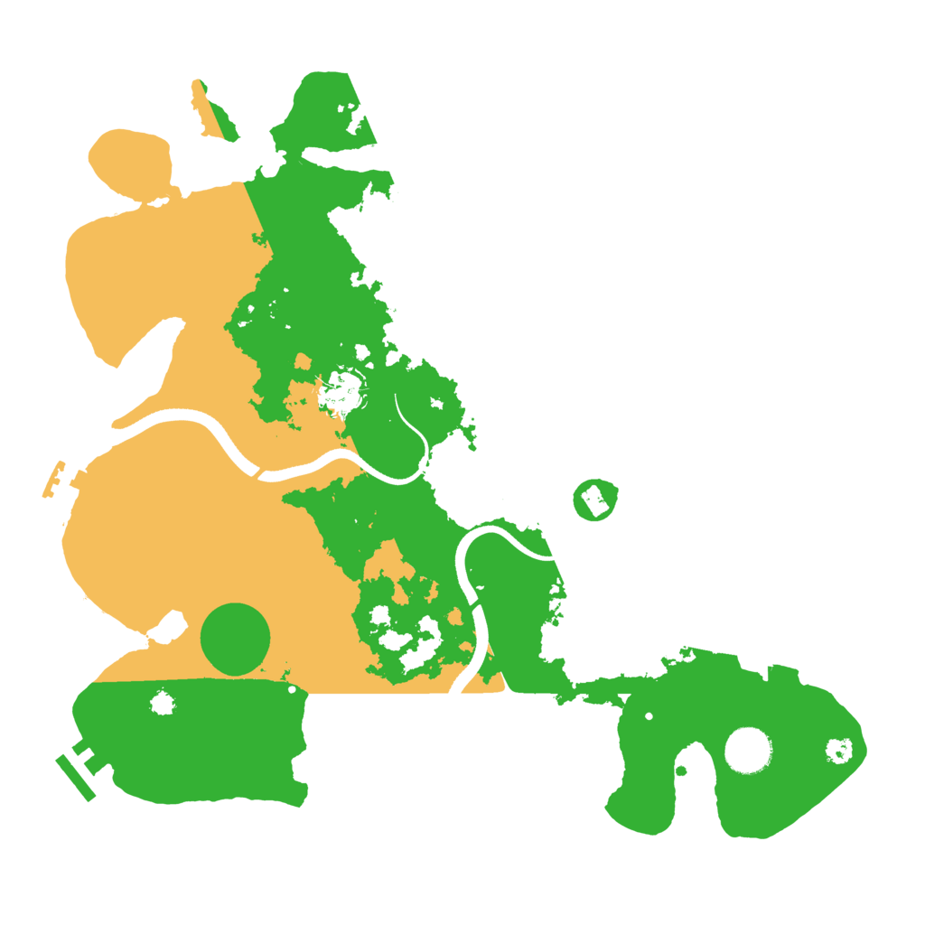 Biome Rust Map: Procedural Map, Size: 3500, Seed: 994070903