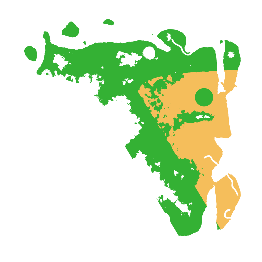 Biome Rust Map: Procedural Map, Size: 3800, Seed: 91327481