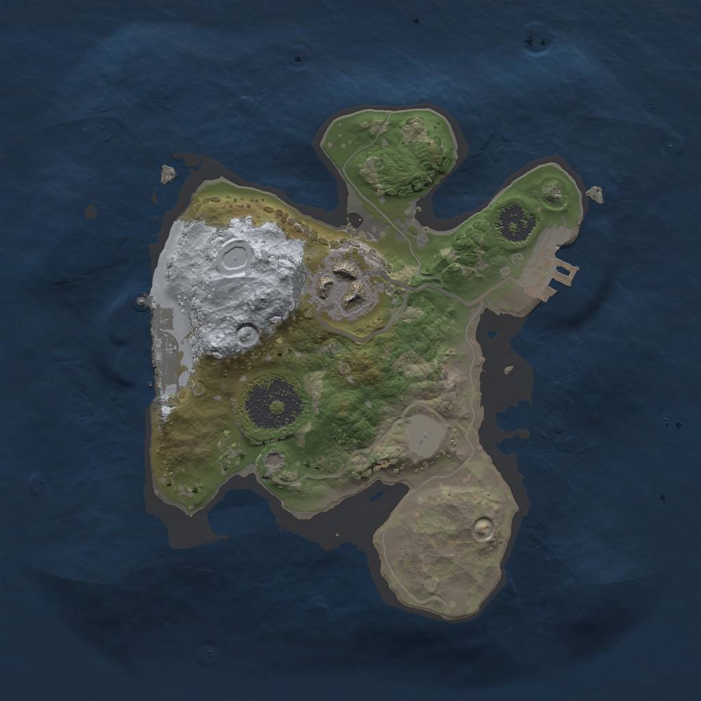 Rust Map: Procedural Map, Size: 2000, Seed: 1748884586, 6 Monuments