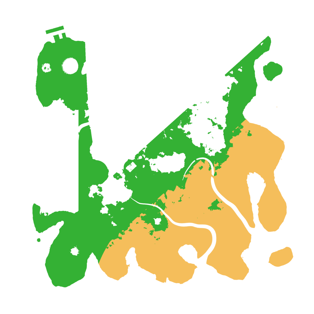 Biome Rust Map: Procedural Map, Size: 3450, Seed: 70182103