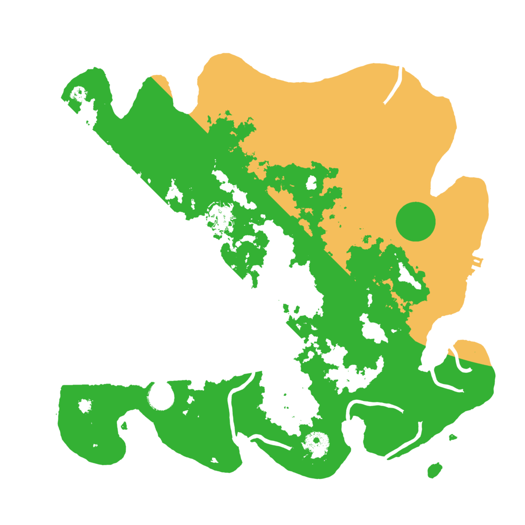 Biome Rust Map: Procedural Map, Size: 3500, Seed: 2016213220