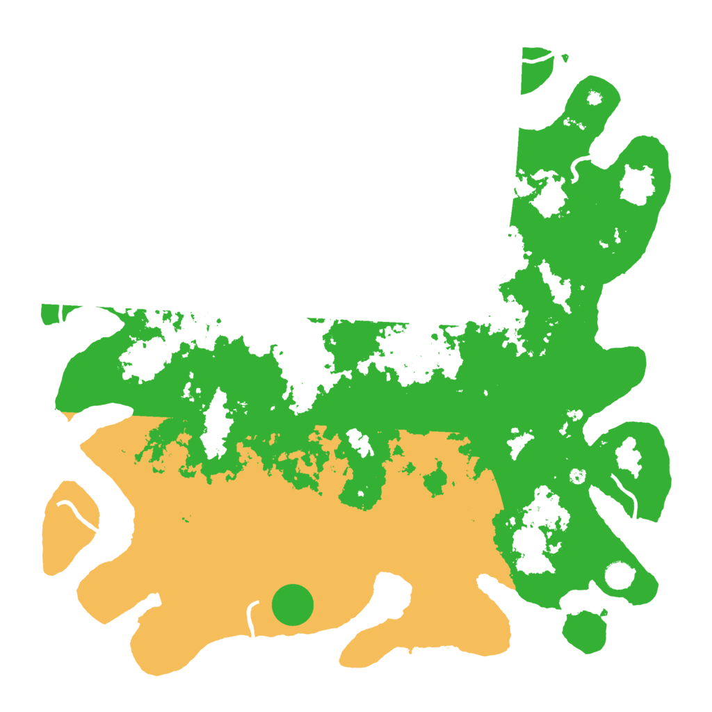 Biome Rust Map: Procedural Map, Size: 4500, Seed: 510600