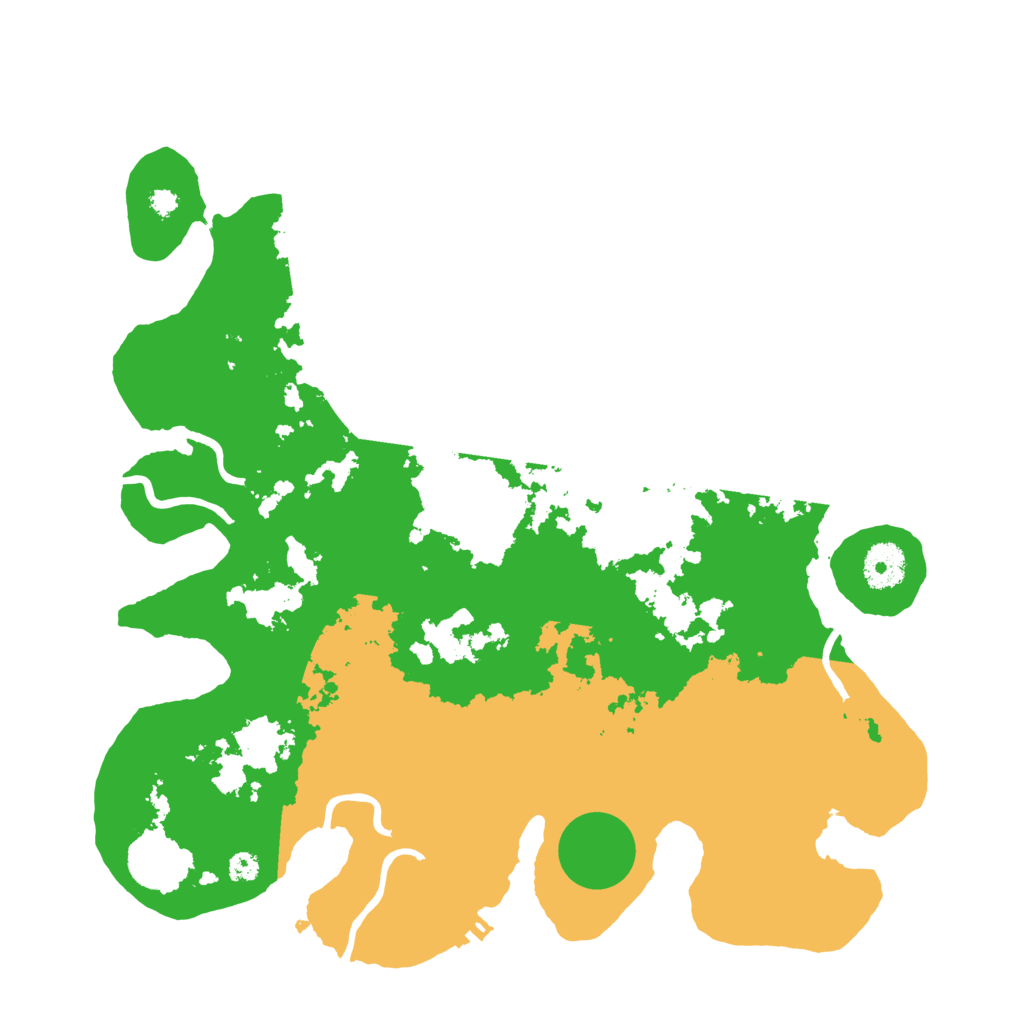 Biome Rust Map: Procedural Map, Size: 3500, Seed: 245939