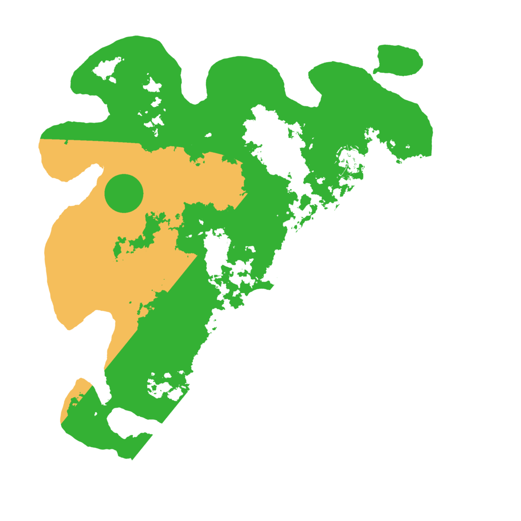 Biome Rust Map: Barren, Size: 3550, Seed: 33450757