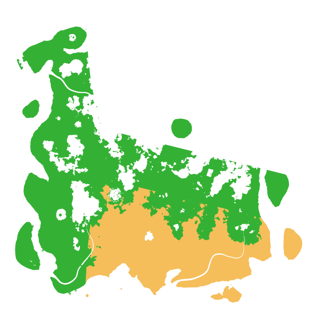 Biome Rust Map: Procedural Map, Size: 4400, Seed: 70290727