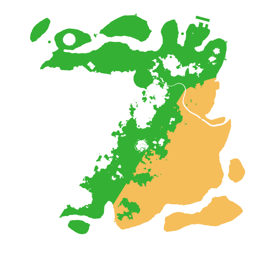 Biome Rust Map: Procedural Map, Size: 3700, Seed: 1698667721