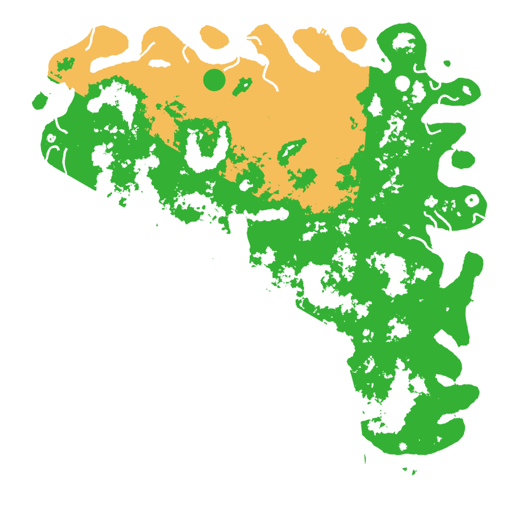 Biome Rust Map: Procedural Map, Size: 6000, Seed: 6520