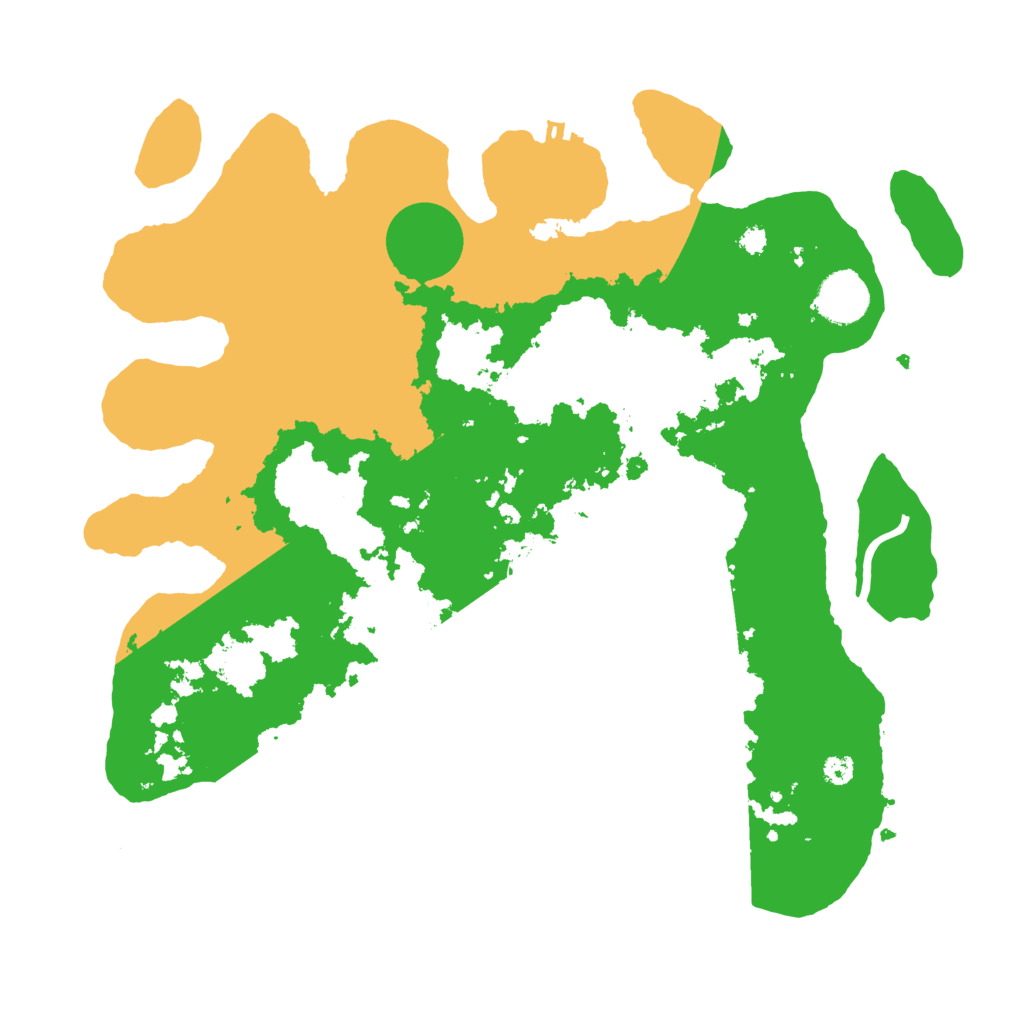 Biome Rust Map: Procedural Map, Size: 3500, Seed: 85895863