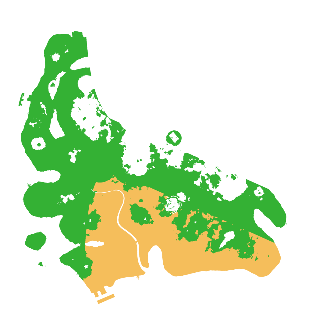 Biome Rust Map: Procedural Map, Size: 3500, Seed: 70138933