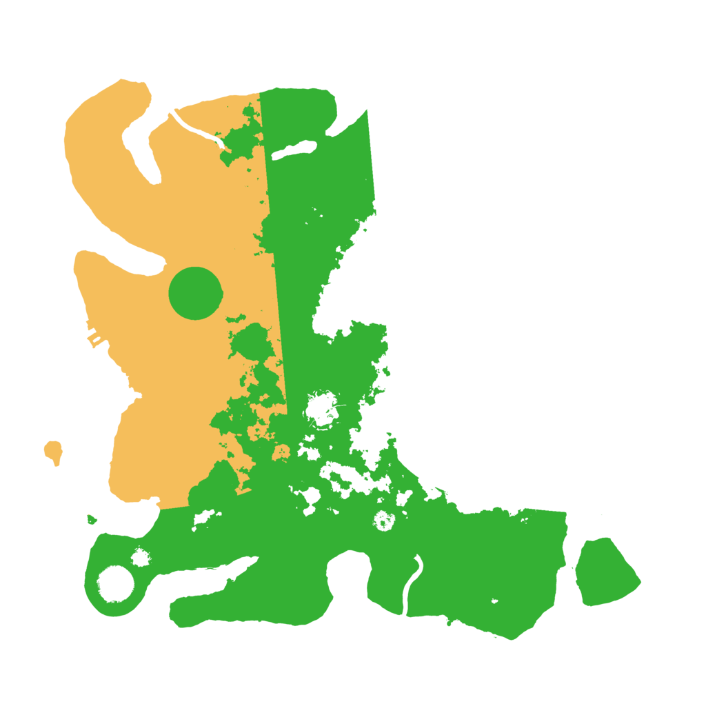 Biome Rust Map: Procedural Map, Size: 3500, Seed: 45358321